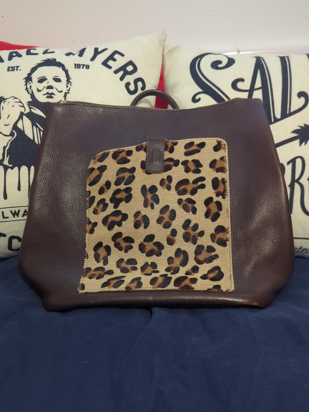 Terrida Murano Leather Fur Backpack Bag Made In Italy